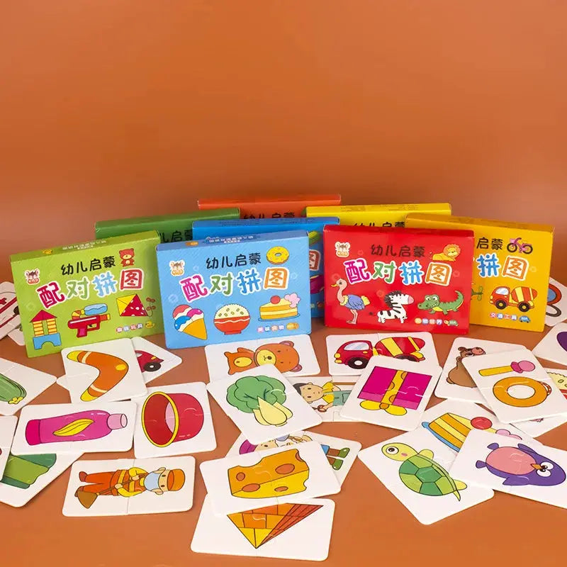32 Piece Enlightenment Card Matching Puzzle For Early Education Cognitive Development Cartoon Toys For Boys And Girls
