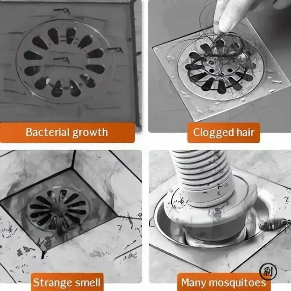 Self Adhesive Shower Drain Hair Catcher Stickers Disposable Mesh Sink Filter For Bathroom Floor Drain