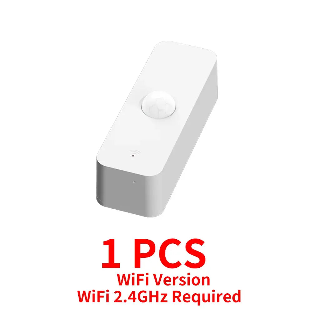 Simples Market Tuya WiFi Zigbee PIR motion sensor, white rectangular device with round dome, 1 PCS