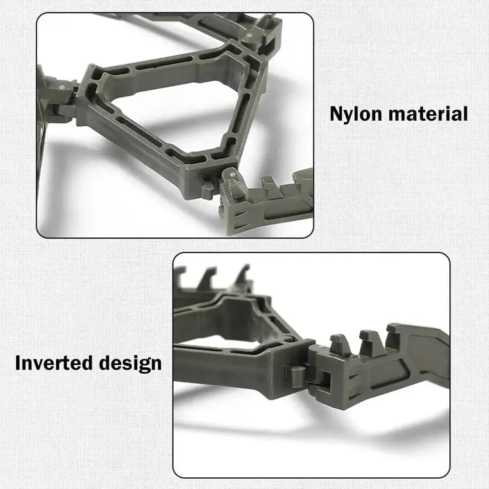 Gas tank bracket foldable fuel can stabilizer by Simples Market, nylon material, inverted design.