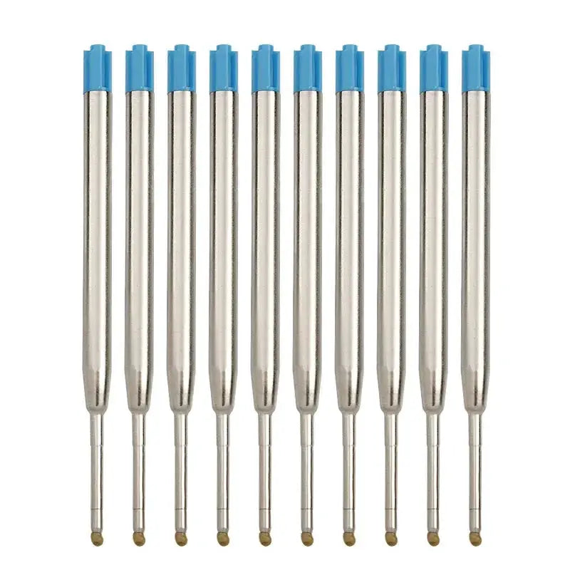 Ballpoint pen refills for Parker, blue ink, medium point, 12 pcs, 3.9in length