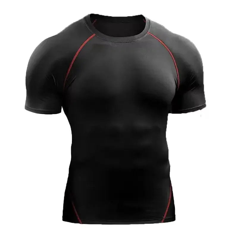 Mens Quick Dry Short Sleeve Running T Shirt for Outdoor Sports Training Yoga Tight Fit Pro