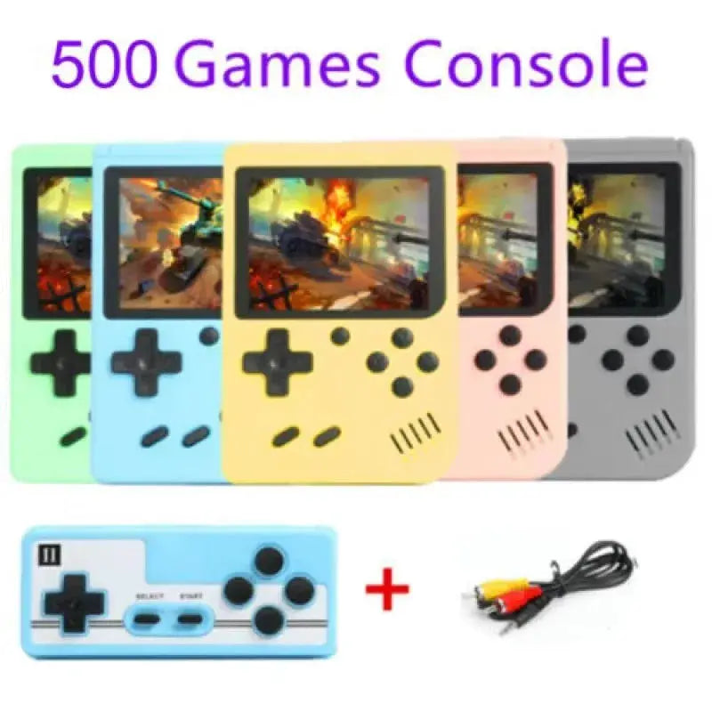 Handheld Game Console With 500 Plus Classic Games, Game Boy Emulator, TV Output, Rechargeable Battery For Kids