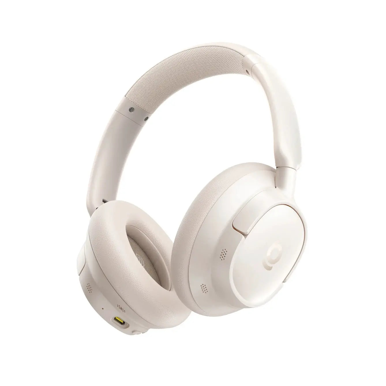 Baseus EH10 NC ANC wireless headphones, beige over-ear headset with soft cushioned ear cups