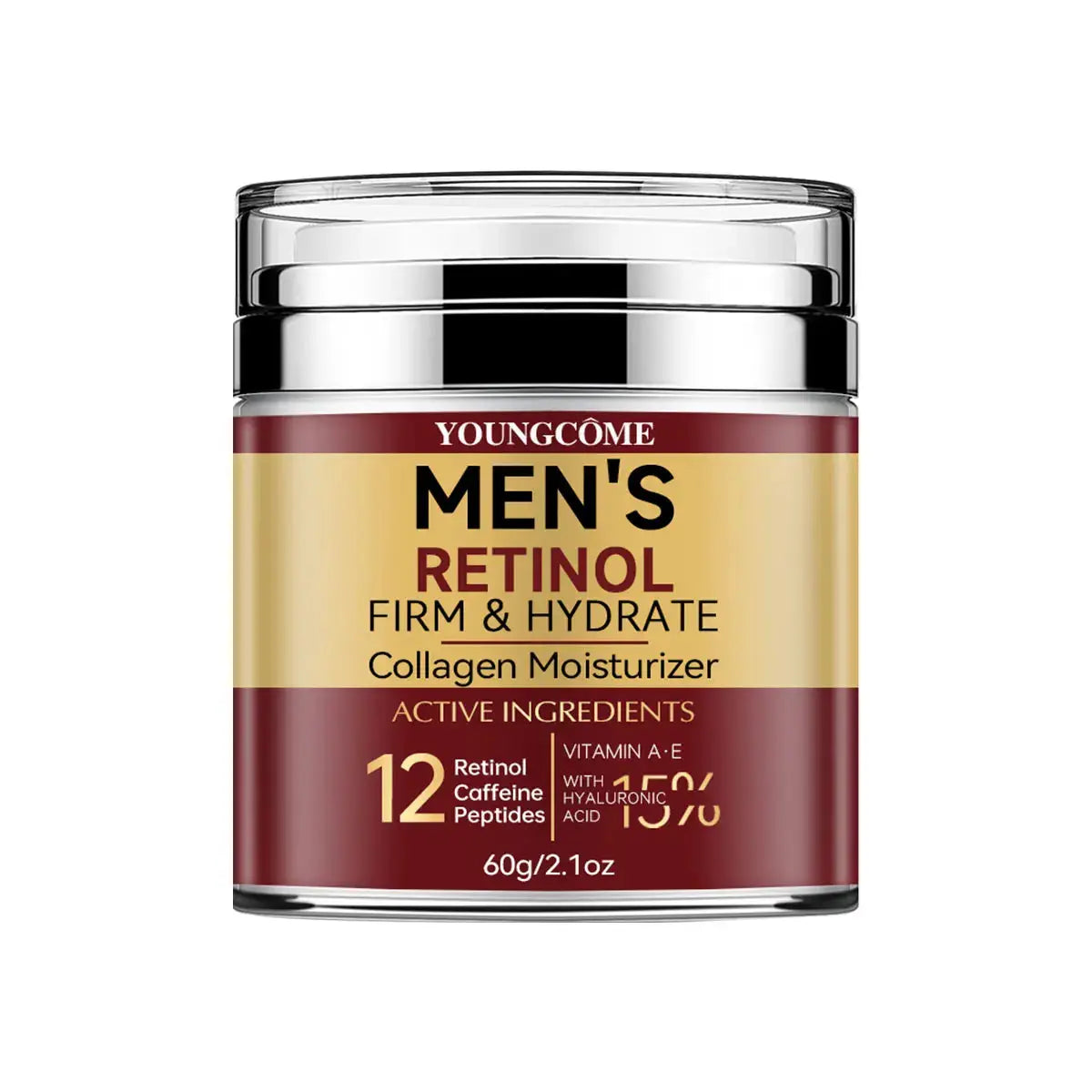 IronOak Men Retinol Firming Face Cream With Collagen For Brighter Tighter Skin Deep Moisturizing