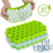 ChefCraft Honeycomb 37 Cube Lattice Ice Tray Without Lid For Quick Freezing And Easy Cleaning