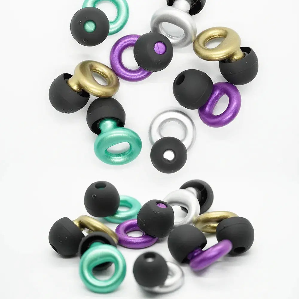 HUAK Quiet Ear Plugs Noise Reduction Reusable Hearing Protection 8 Soft Silicone Ear Tips XS S M L Sleep Swim Work