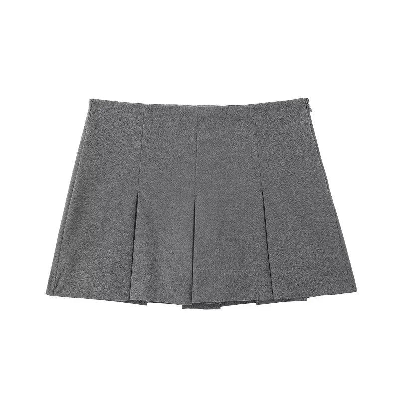 Women Pleated Skirt Shorts High Waist Mini Skort For Summer Casual Vacation Outfit