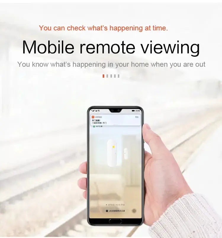 Tuya Smart WiFi Door Sensor by Simples Market; white open/close detector with Smart Life app control