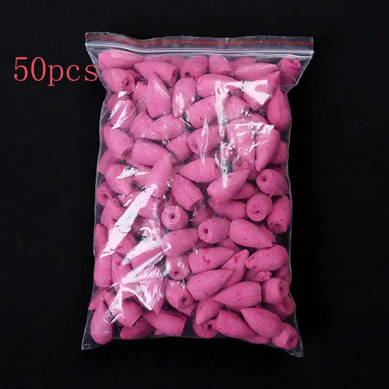 Mixed Waterfall Smoke Backflow Incense Cones With Sandalwood And Lavender Scent For Tea Room And Yoga Room Ambience