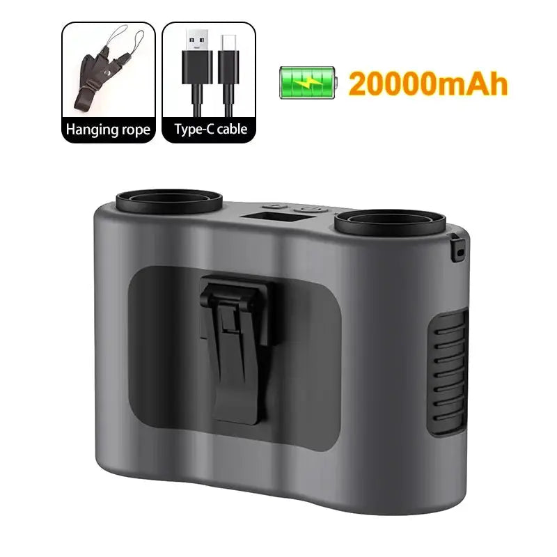 Outdoor Camping Fan With Light 3 Speed Night Light Power Bank Portable