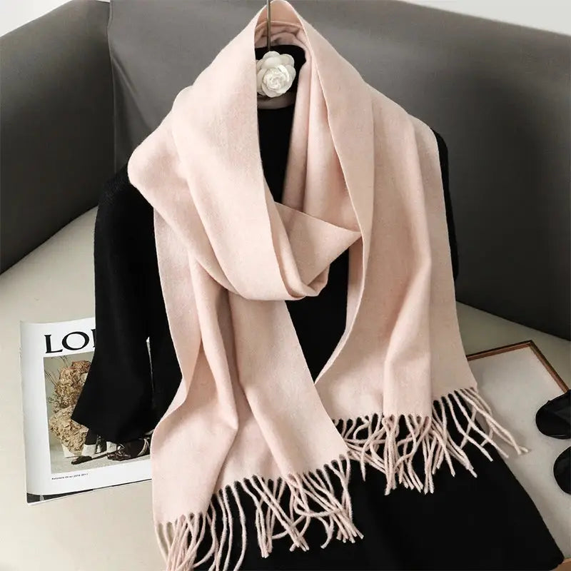 Brand 62 Womens Long Cashmere Blend Winter Scarf Hijab Shawl Wrap For Outdoor Warmth