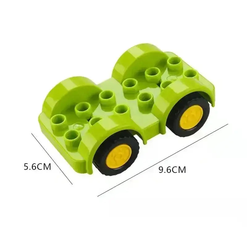 Big Building Blocks Accessories Compatible With Large Bricks Educational Toy Set For Kids Trucks Cars City Traffic