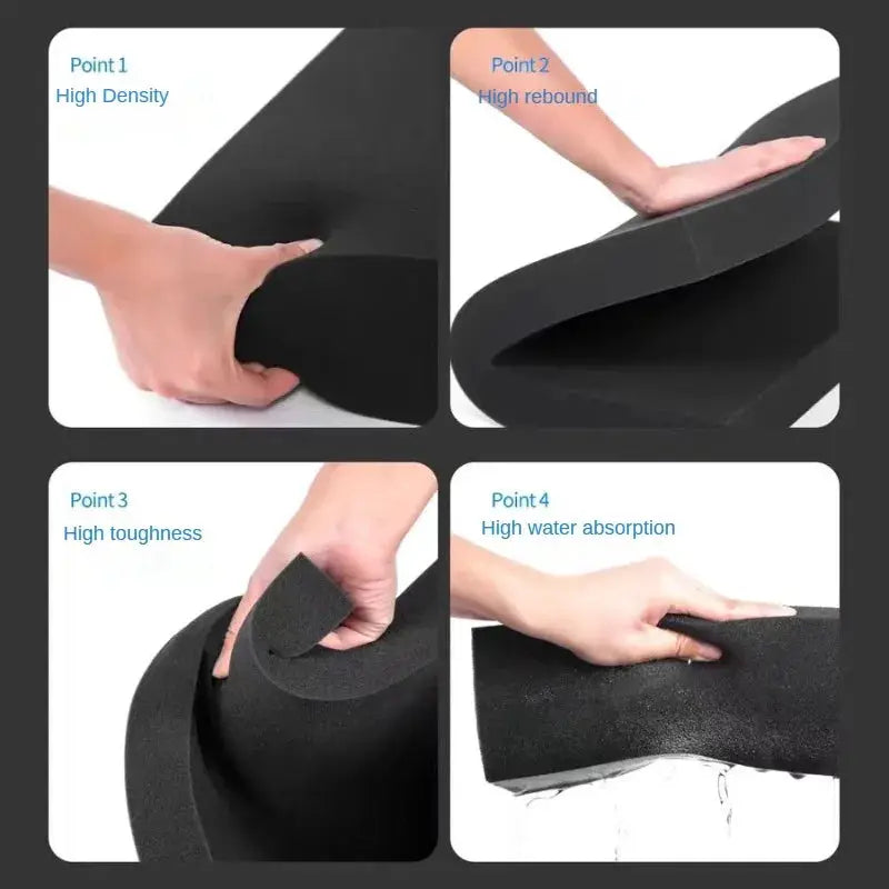 Simples Market black foam pad 50x30cm for toolbox; high-density, shock-absorbing, high rebound, high toughness