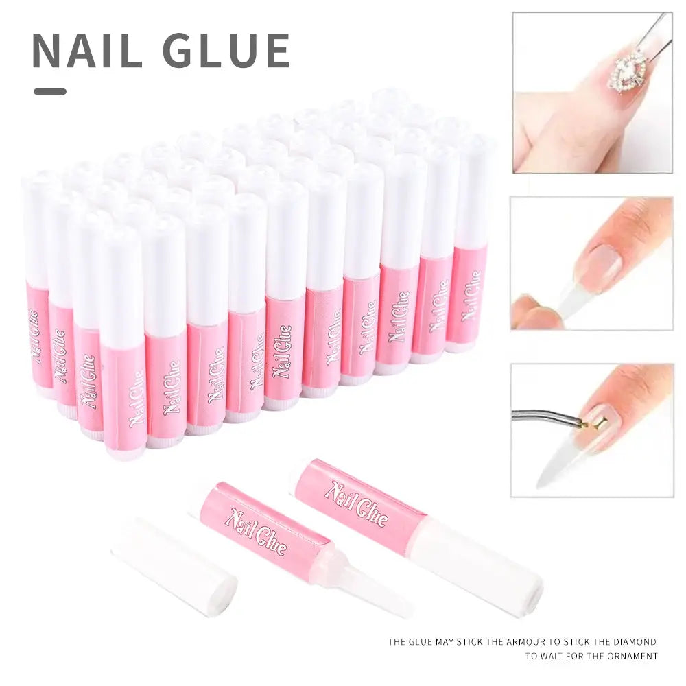 NailForge Super Strong Nail Glue For Acrylic And Press On Nails Quick Drying Long Lasting Bond Water Based Formula