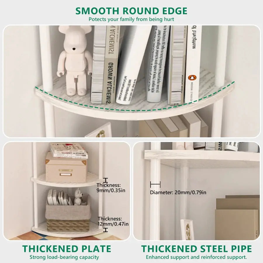 Wall Corner Shelf Storage Rack With Tiers For Living Room Kitchen Bedroom Bookshelf Plant And Flower Display 3 4 5 6