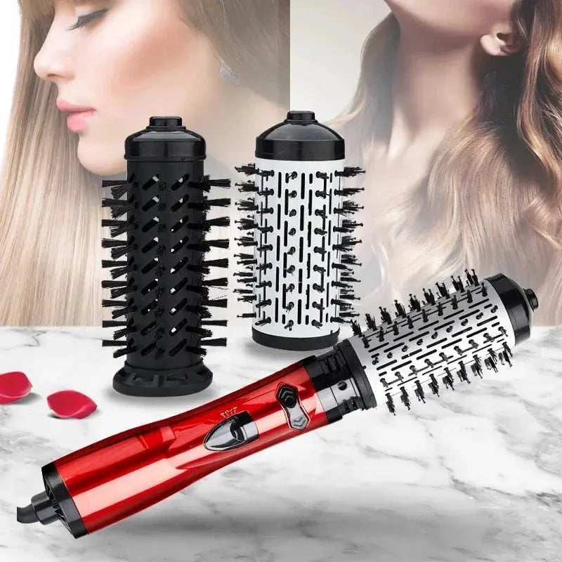 Simples Market TINSOL 3-in-1 hot air brush set with 3 attachments, red handle