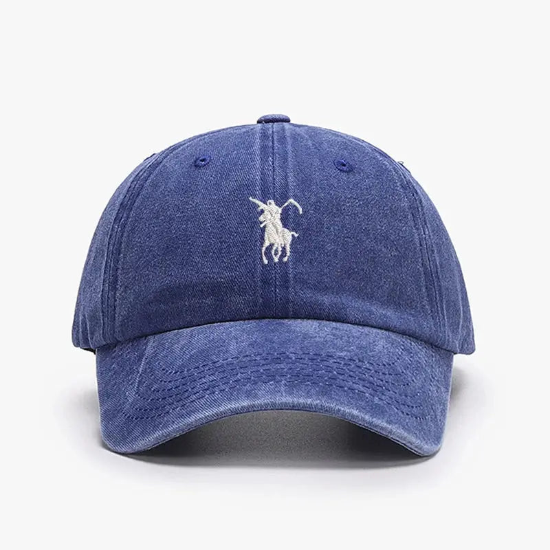Grim Reaper Embroidered Baseball Cap For Men Women Soft Cotton Washed Adjustable Dad Hat