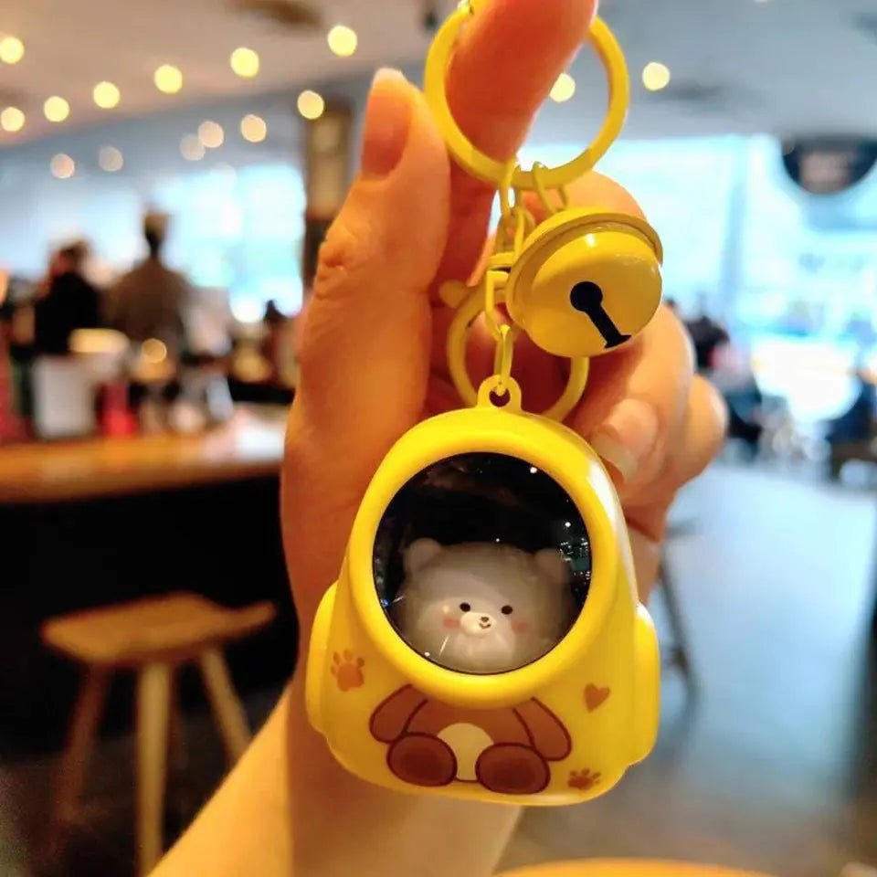 Yupsk Cute Glowing Night Light Astronaut Cat Keychains Kawaii Bag Charm Pendants Creative Accessories Gift Wholesale - Simples Market