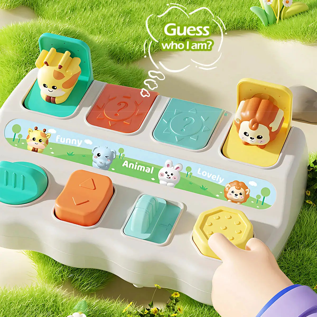 Montessori Pop Up Animal Toys And Learning Boxes To Enhance Logic And Fine Motor Skills For Kids Gift
