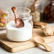 TimberNest Mini Wooden Spoon Set 4 Pieces For Sugar Coffee Tea And Spices Precision Scooping