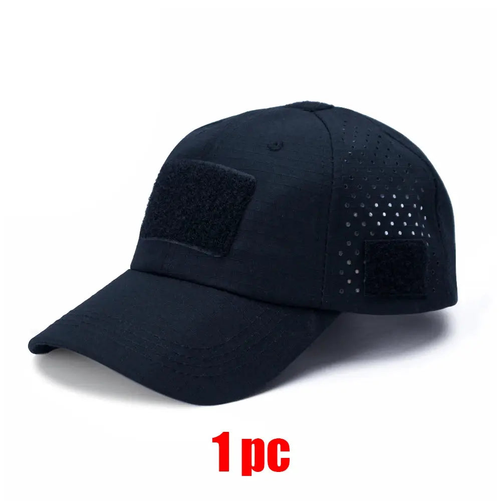 Mens Camouflage Baseball Cap Breathable Sun Protection Hat For Outdoor Sports Hunting Hiking Camping Beach Fishing