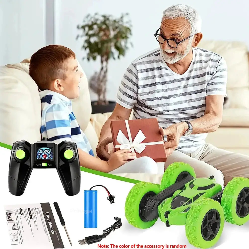 RC Stunt Car Double Sided Flip Remote Control Car 2.4G High Speed 360 Degree Rotation Drift Toys For Kids