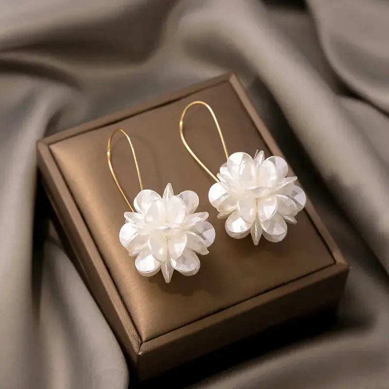 Forest Cross Border Fairy Petal Earrings Handmade Delicate Craftsmanship For Women Whimsical Artisan Jewelry
