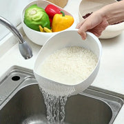 Greenhaven Eco Friendly Rice Drainage Basket Multi Purpose Sieve For Rinsing Rice Fruits And Vegetables
