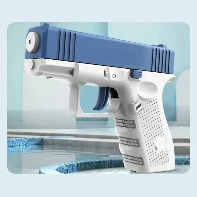 Mini Handgun Water Gun For Kids Manual Continuous Fire Toy Summer Outdoor Water Battle Fun For Ages 3 To 6