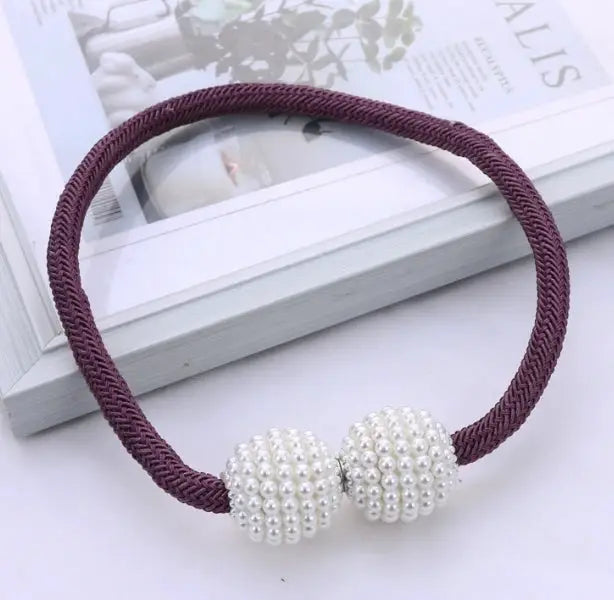 Pearl Magnetic Curtain Clips Tie Back Buckles European Style Curtain Holdbacks No Drill Easy Install