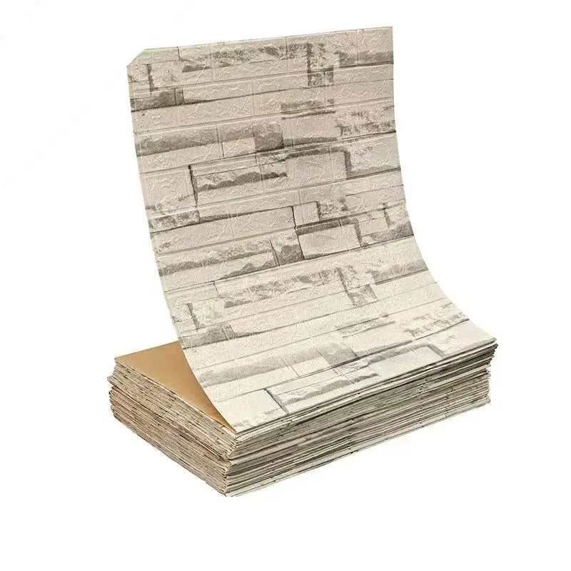 NovaHome 3D Foam Brick Wallpaper Roll Waterproof Self Adhesive Wall Decor For Living Room And Kitchen