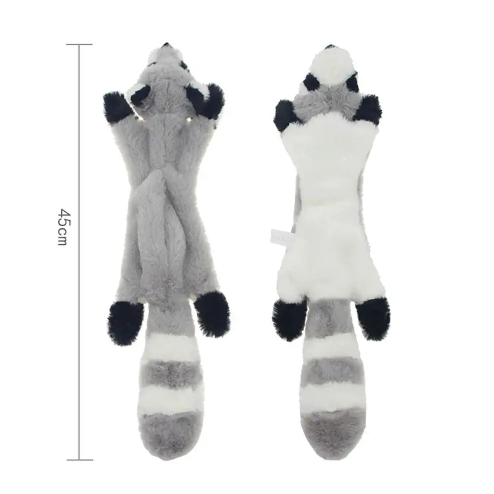 No Stuffing Simulated Animal Dog Toy With Squeakers Durable Plush Crinkle Squeaky Chew Toy For Fetching