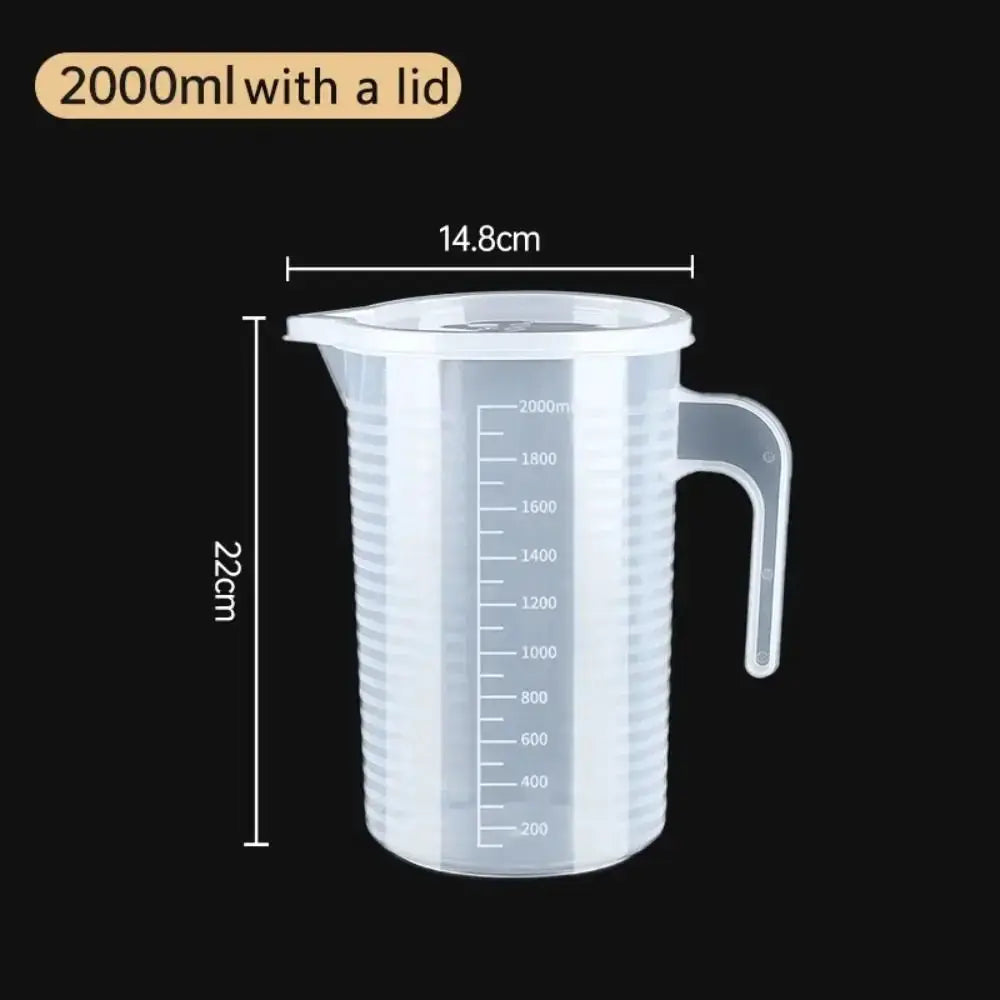100 To 5000ml Thickened Plastic Measuring Cup With Clear Scale Food Grade Beaker For Kitchen And Lab Use