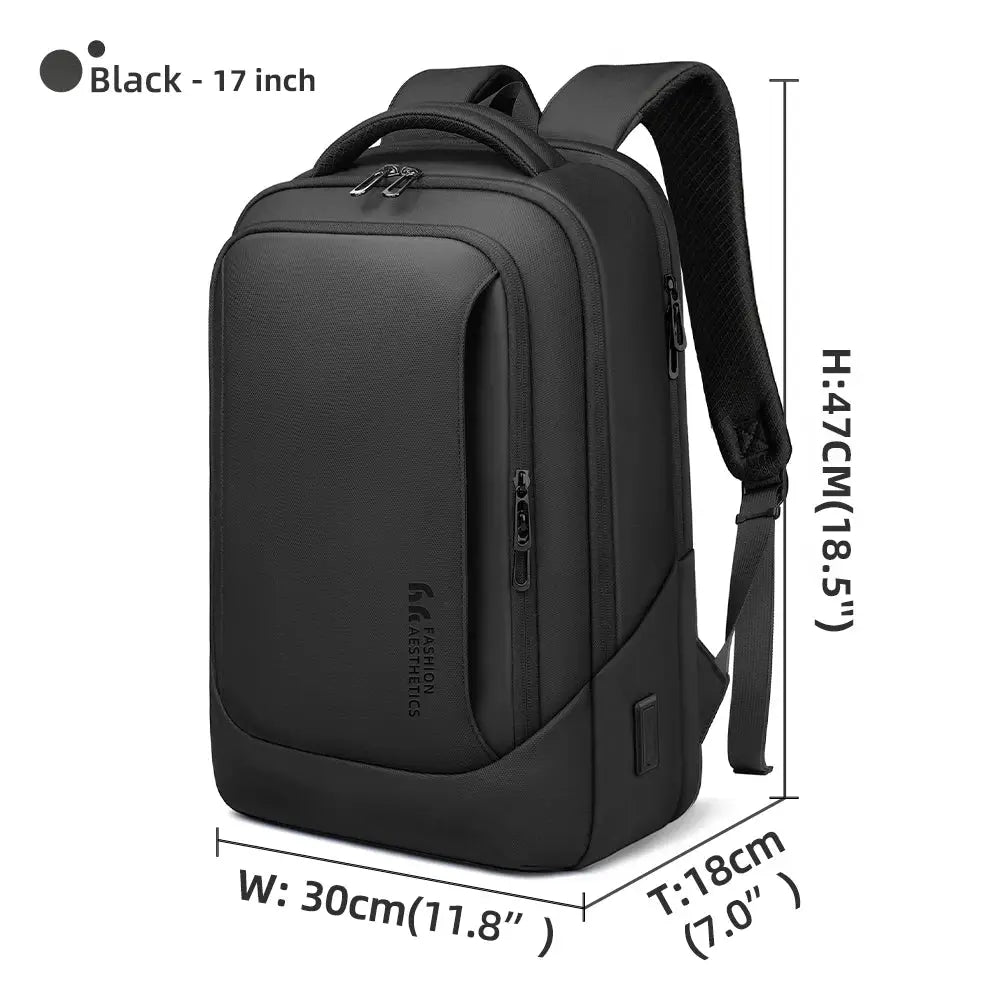 HK Men's Designer Laptop Bag Waterproof School Bags for College Boys Male Business Sports Travel Backpack Men With USB Charging - Simples Market