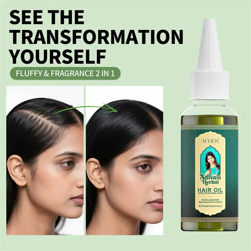 Ayurvedic Hair Growth Oil Organic Serum For Anti Hair Loss And Fast Regrowth Thicken Hair And Revitalize Scalp