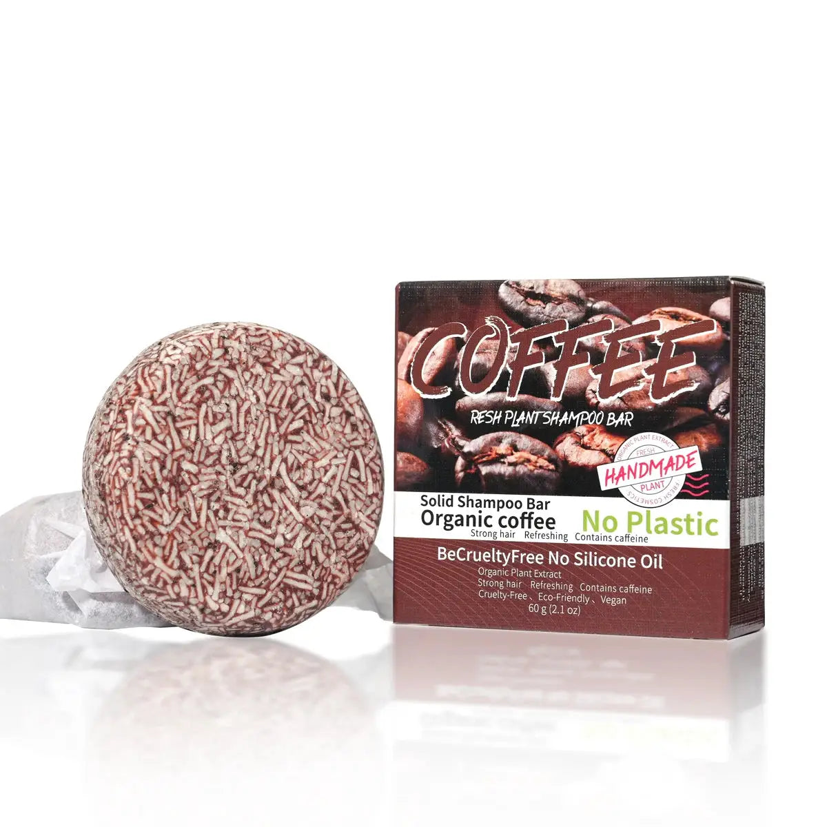Coffee Flavored Handmade Solid Shampoo Bar For Men Oil Control And Dandruff Removal With Hair Essential Oils
