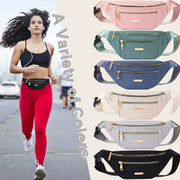 Simples Market fanny pack waist bag, lightweight belt bag for running or travel, set of six colors including black.