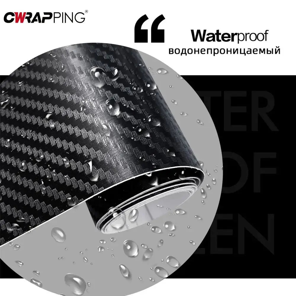 Carbon fiber wrap vinyl for cars and motorcycles, waterproof glossy matte black adhesive car wrap by Simples Market