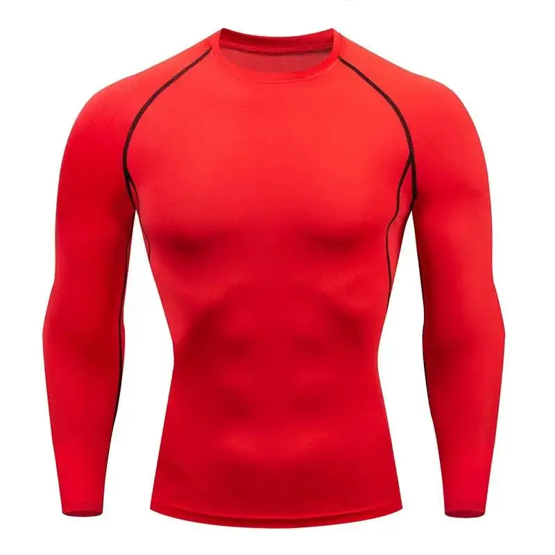 Men Compression Running Top Long Sleeve For Gym Clothing Quick Dry Sportswear Fitness Tee Training Workout Muscle Top
