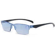 OptiTech Half Frame Blue Light Blocking Reading Glasses With Smart Auto Zoom Autofocus Enhanced Computer Vision