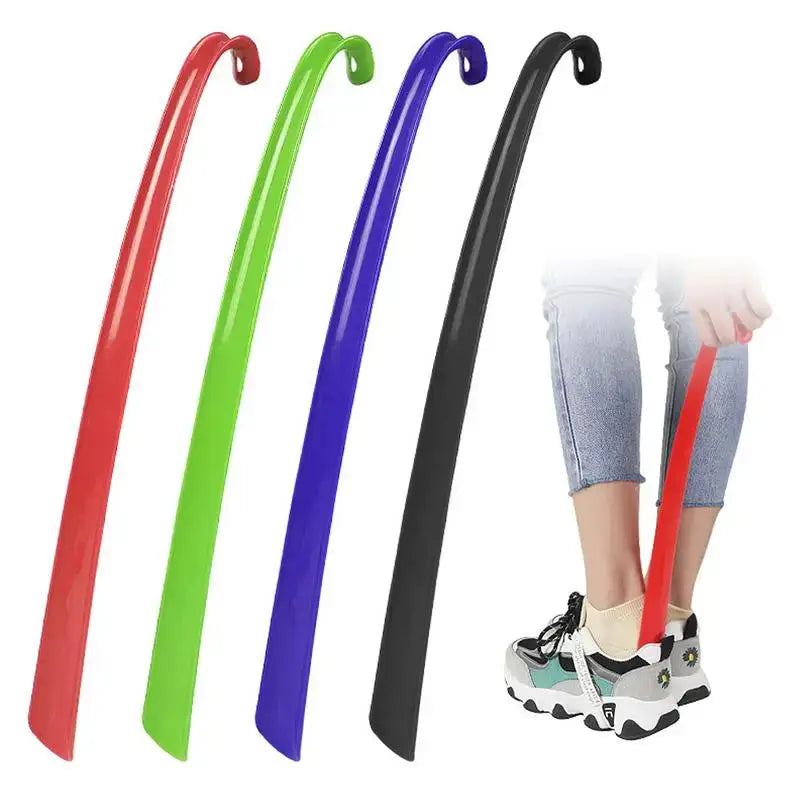 42.5cm Plastic Extra Long Shoehorn For Easy Shoe Dressing No Bending Lifters For Seniors And Pregnant Wearers