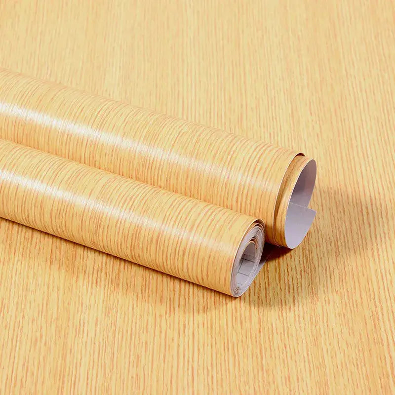 Vinyl self-adhesive wood wallpaper rolls in light oak, Simples Market