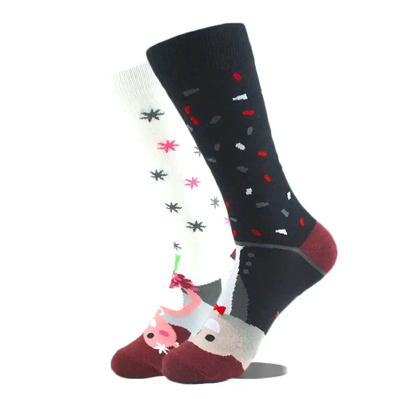 Cotton Happy Funny Socks For Men Women Unisex Crew Socks Alien Planet Shark Dinosaur Novelty Design