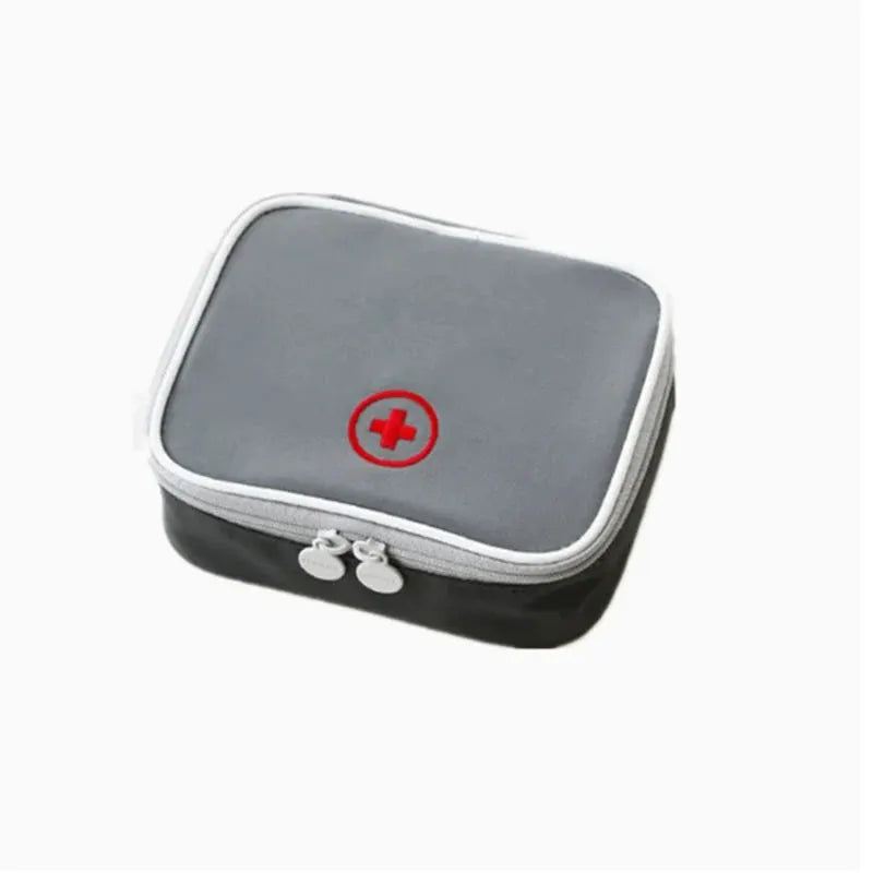 Mini Home First Aid Kit And Portable Tablet Storage Organizer With Large Capacity And Multiple Compartments