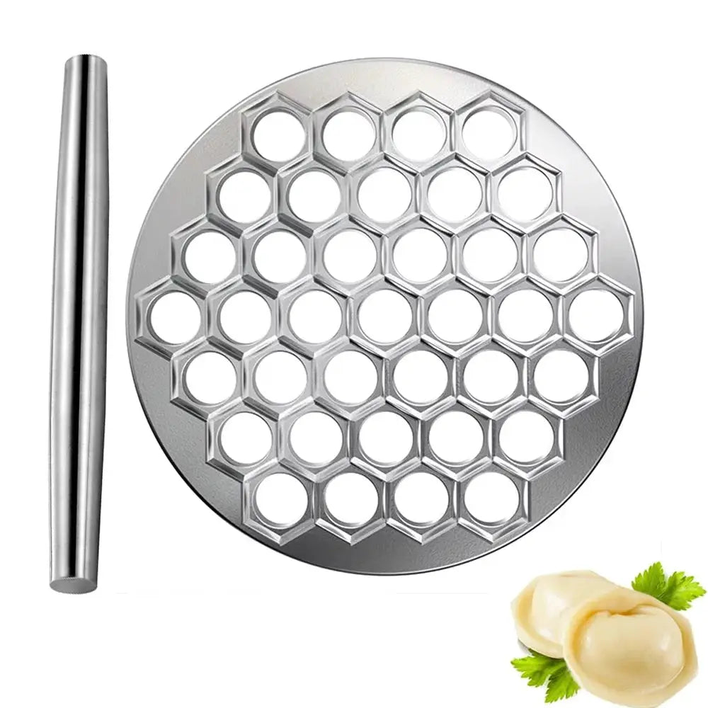 Aluminum Alloy Dumpling Mold 37 Wonton Press Machine Metal Dumpling Pressing Tool Kitchen Easy To Use