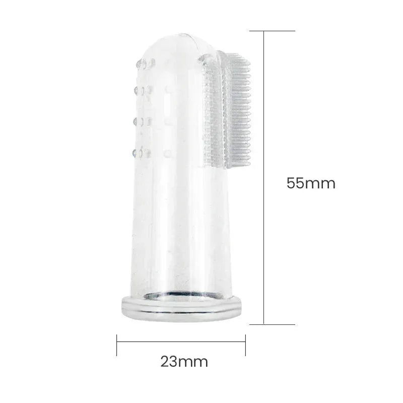 PetCare Super Soft Finger Toothbrush For Dogs And Cats With Gentle Silica Gel Cleans Teeth Gums Bad Breath And Tartar