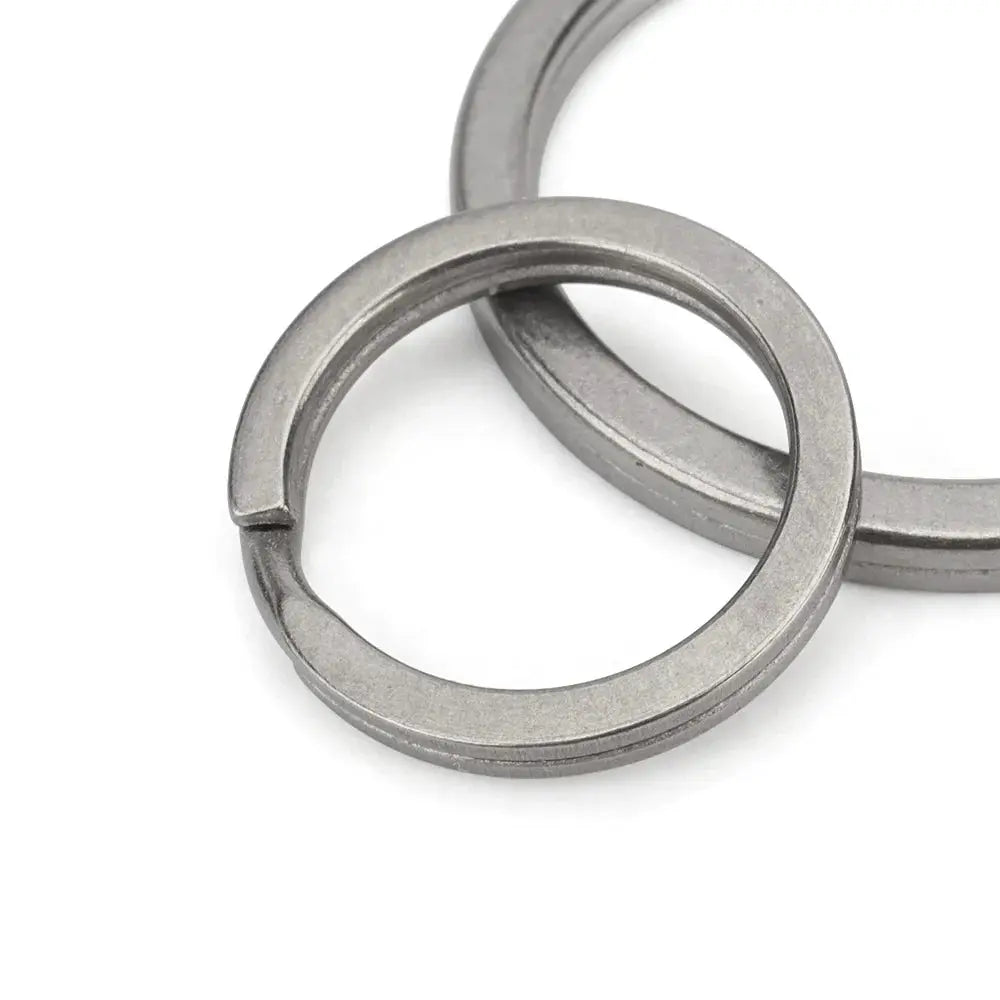 Simples Market titanium alloy key rings, 5-pack, 18mm/30mm, EDC outdoor buckle accessories