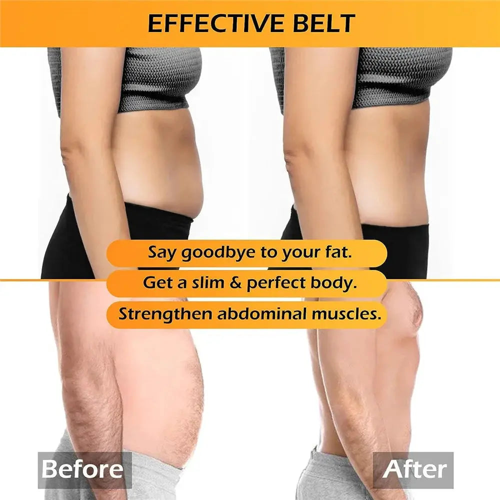 EMS belt massage set by Simples Market, USB-charging abdominal fitness belt for muscle stimulation