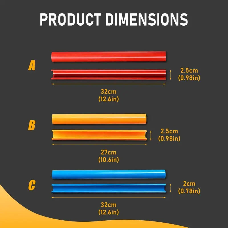 2pcs BMW front grille trim strips; V Brace M Sport Bar decoration in red, orange, and blue with 32cm or 27cm lengths.